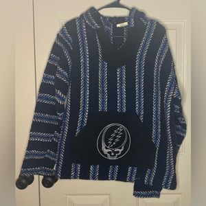Grateful Dead Steal Your Face Hooded Pullover, size medium